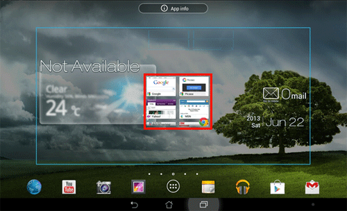 Android Bookmarks, Tap Hold Drop on Home Screen